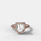 Club Diamond Initial Ring - Letter U