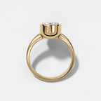 Club Diamond Initial Ring - Letter U