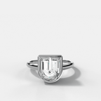 Club Diamond Initial Ring - Letter U