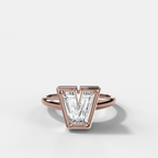 Club Diamond Initial Ring - Letter V
