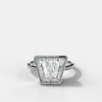 Club Diamond Initial Ring - Letter W