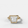 Club Diamond Initial Ring - Letter W