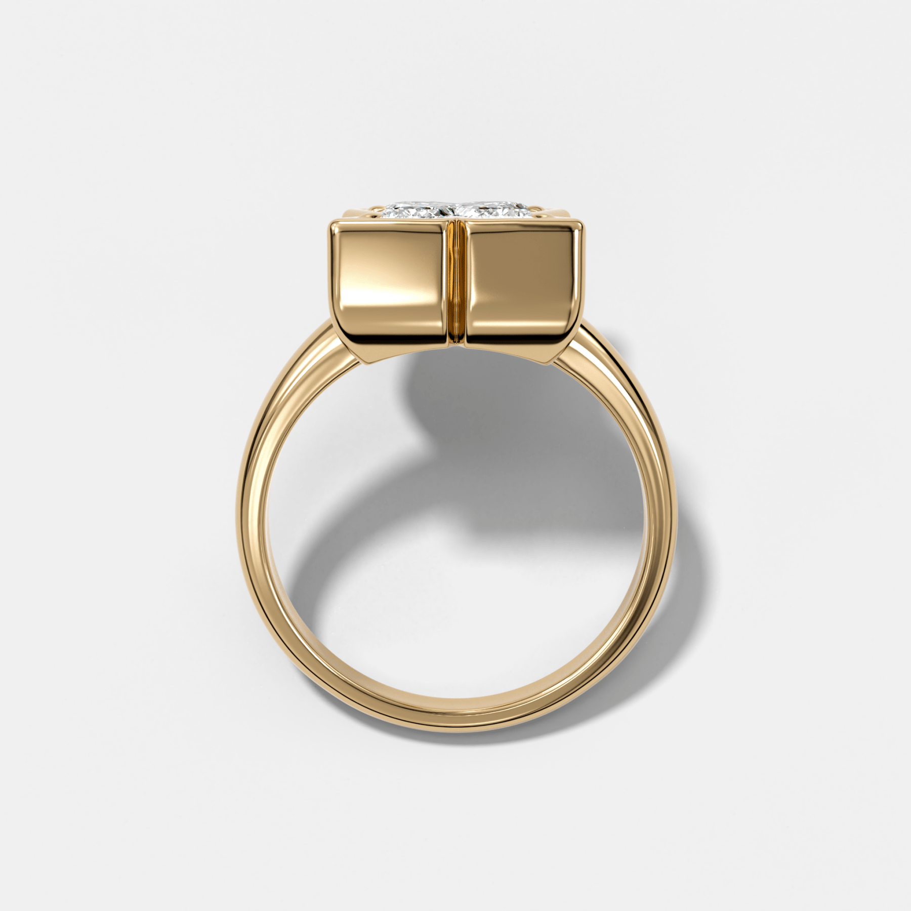 Club Diamond Initial Ring - Letter X Secondary image