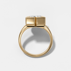 Club Diamond Initial Ring - Letter X
