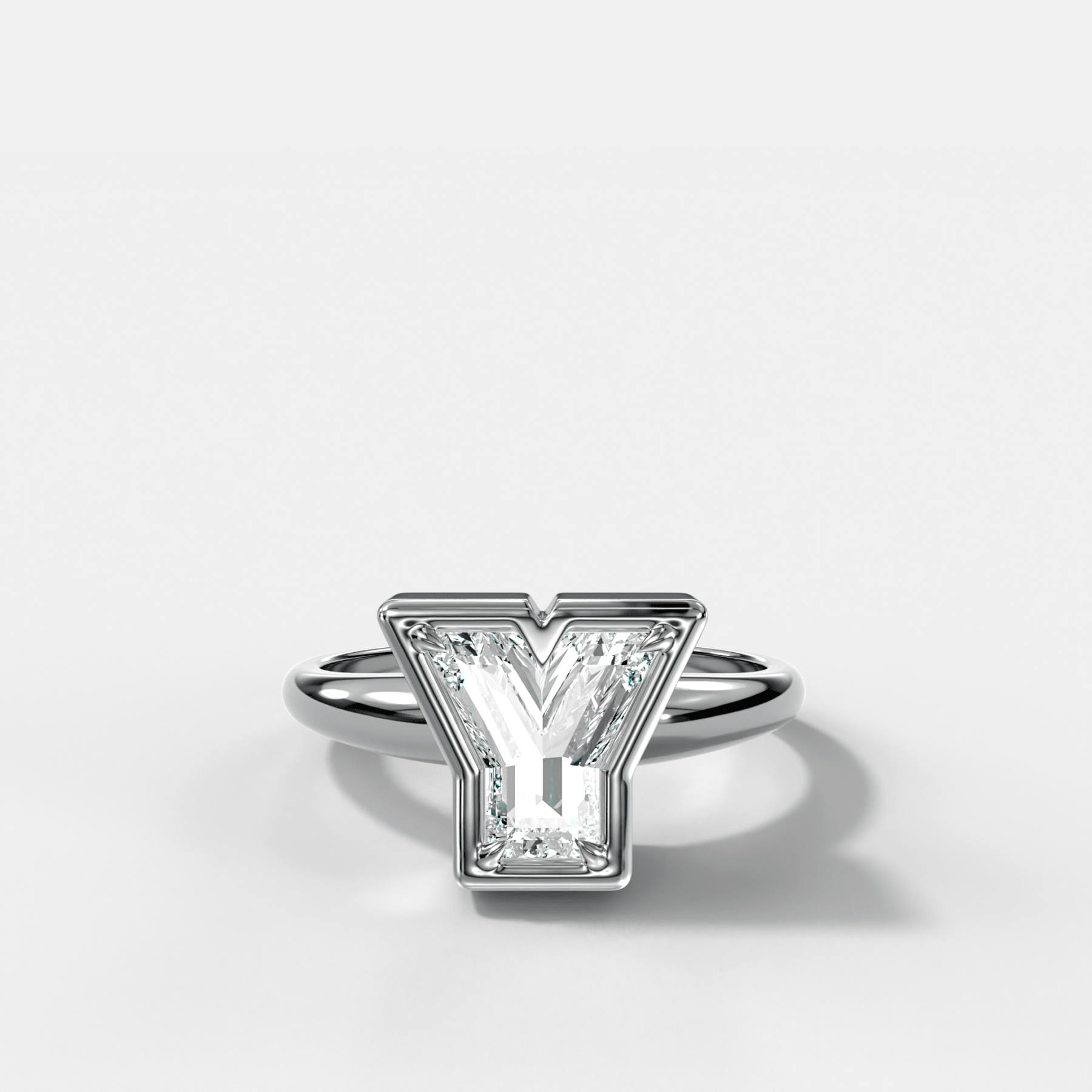 Club Diamond Initial Ring - Letter Y