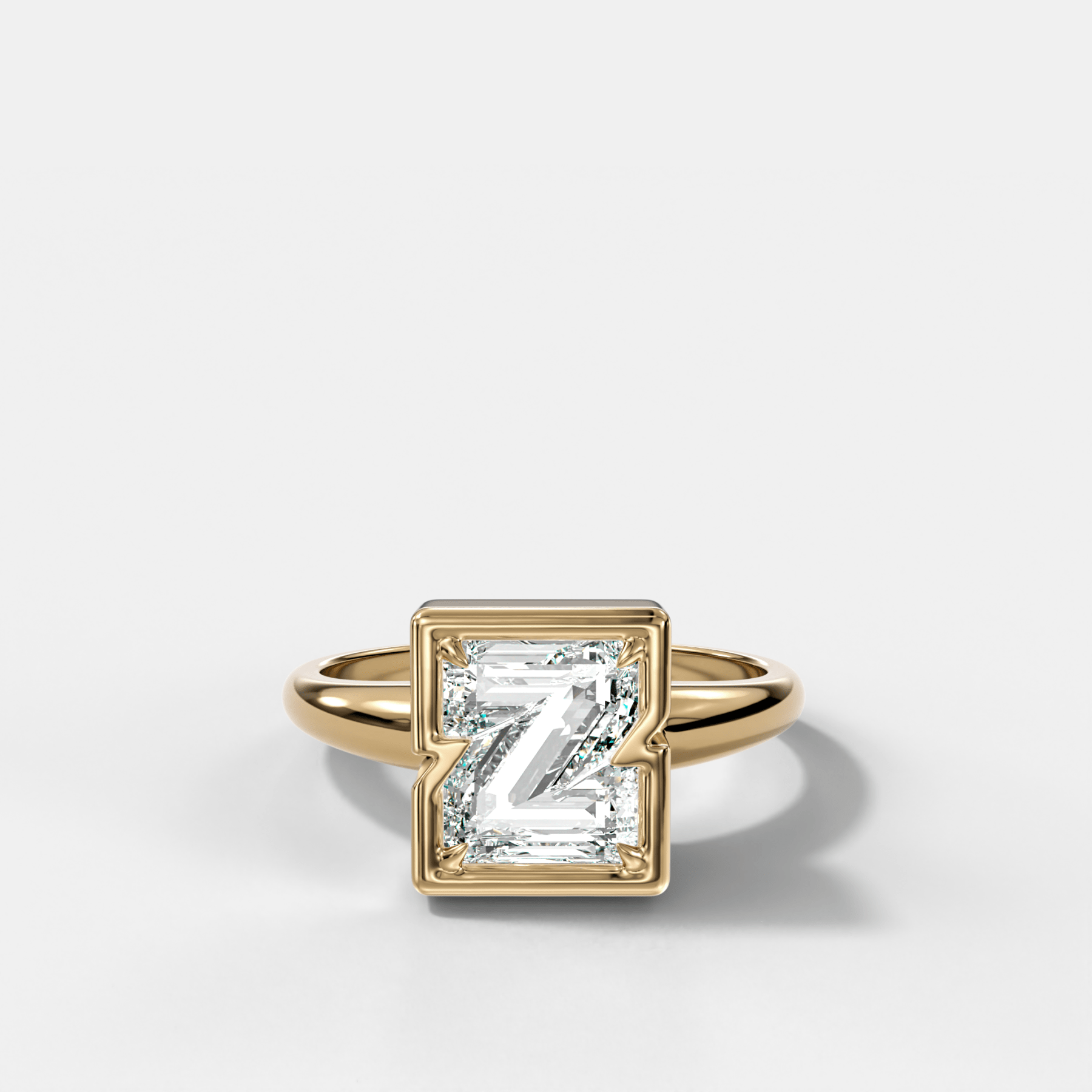 Club Diamond Initial Ring - Letter Z Main image