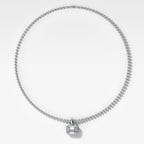 Club East West Emerald Attachable Diamond Pendant With Beaded Chain (3mm)