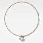Club East West Marquise Attachable Diamond Pendant With Beaded Chain (3mm)