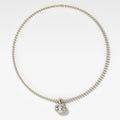 Club East West Oval Attachable Diamond Pendant With Beaded Chain (3mm)