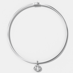 Club East West Oval Attachable Diamond Pendant With Reversible Omega Chain (3mm)