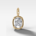 Club Elongated Cushion Attachable Diamond Pendant