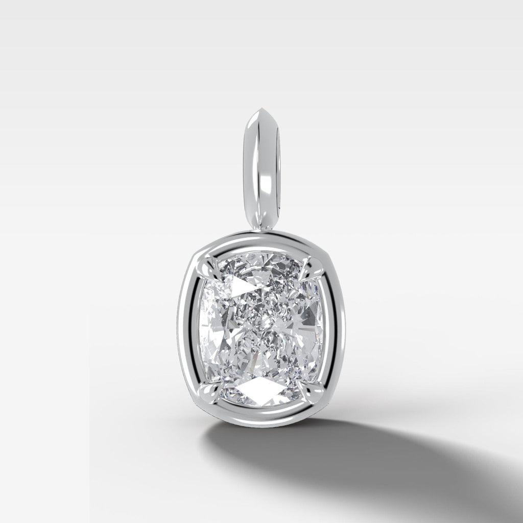 Club Elongated Cushion Attachable Diamond Pendant
