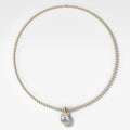 Club Elongated Cushion Attachable Diamond Pendant With Beaded Chain (3mm)