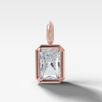 Club Elongated Radiant Attachable Diamond Pendant