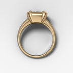 Club Engagement Ring with 4.78ct Lab Grown Asscher Cut Diamond