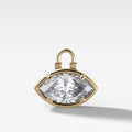 Club Lock East West Marquise Attachable Diamond Pendant