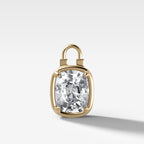 Club Lock Elongated Cushion Attachable Diamond Pendant