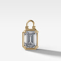 Club Lock Emerald Attachable Diamond Pendant