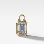 Club Lock Emerald Attachable Diamond Pendant