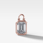 Club Lock Emerald Attachable Diamond Pendant