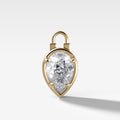 Club Lock Pear Attachable Diamond Pendant