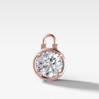 Club Lock Round Attachable Diamond Pendant
