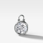 Club Lock Round Attachable Diamond Pendant