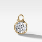Club Lock Round Attachable Diamond Pendant