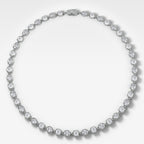 Club Mixed Shape Diamond Necklace with Cushion and Oval Diamonds
