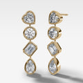 Club Mixed Shape Drop Earrings