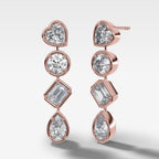 Club Mixed Shape Drop Earrings