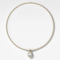 Club North South Oval Attachable Diamond Pendant With Beaded Chain (3mm)