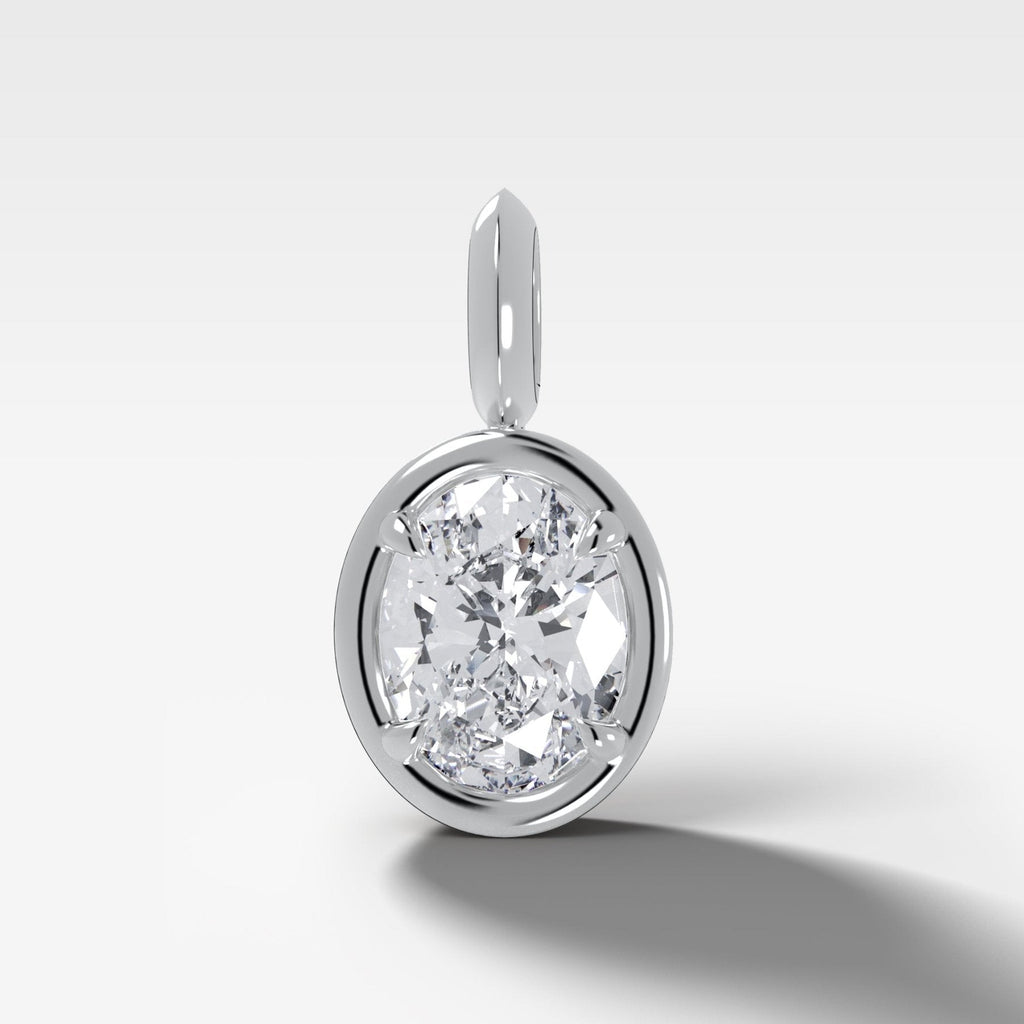 Club Oval Attachable Diamond Pendant