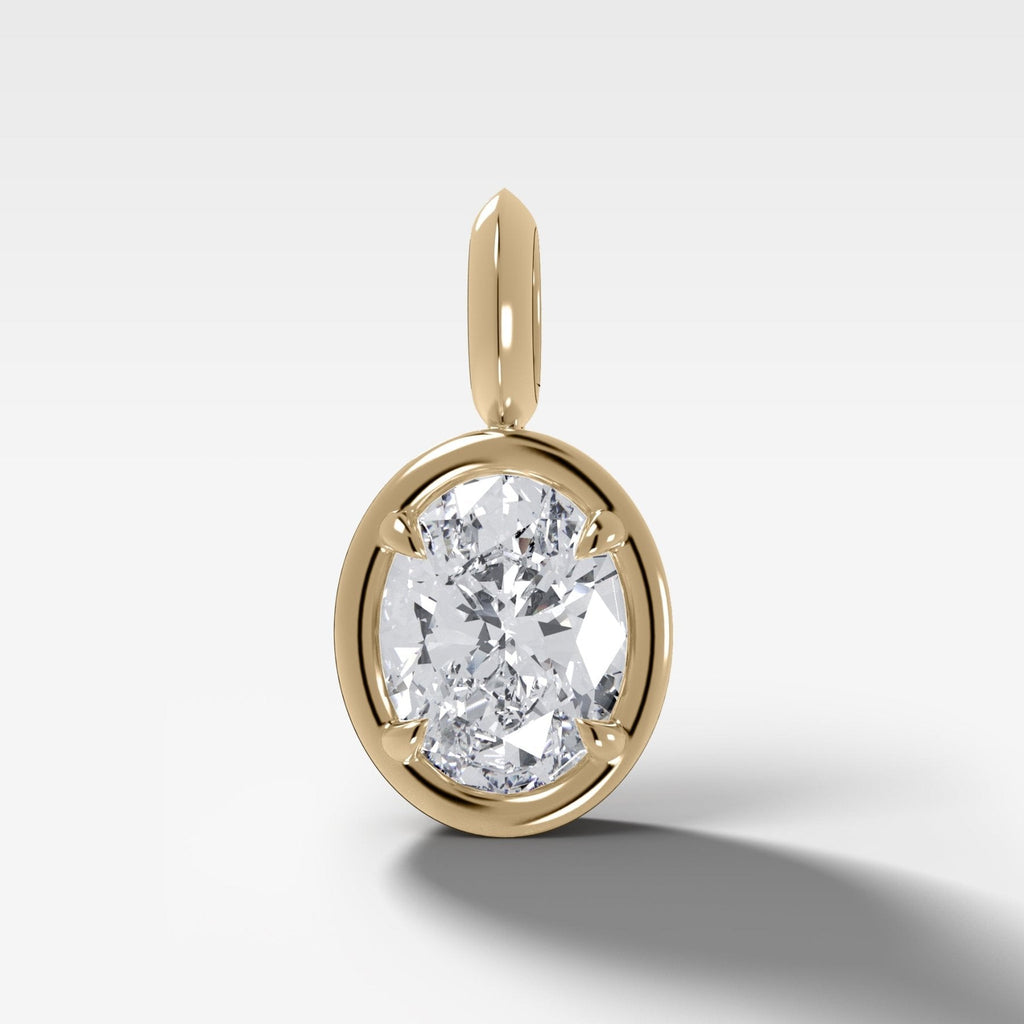 Club Oval Attachable Diamond Pendant