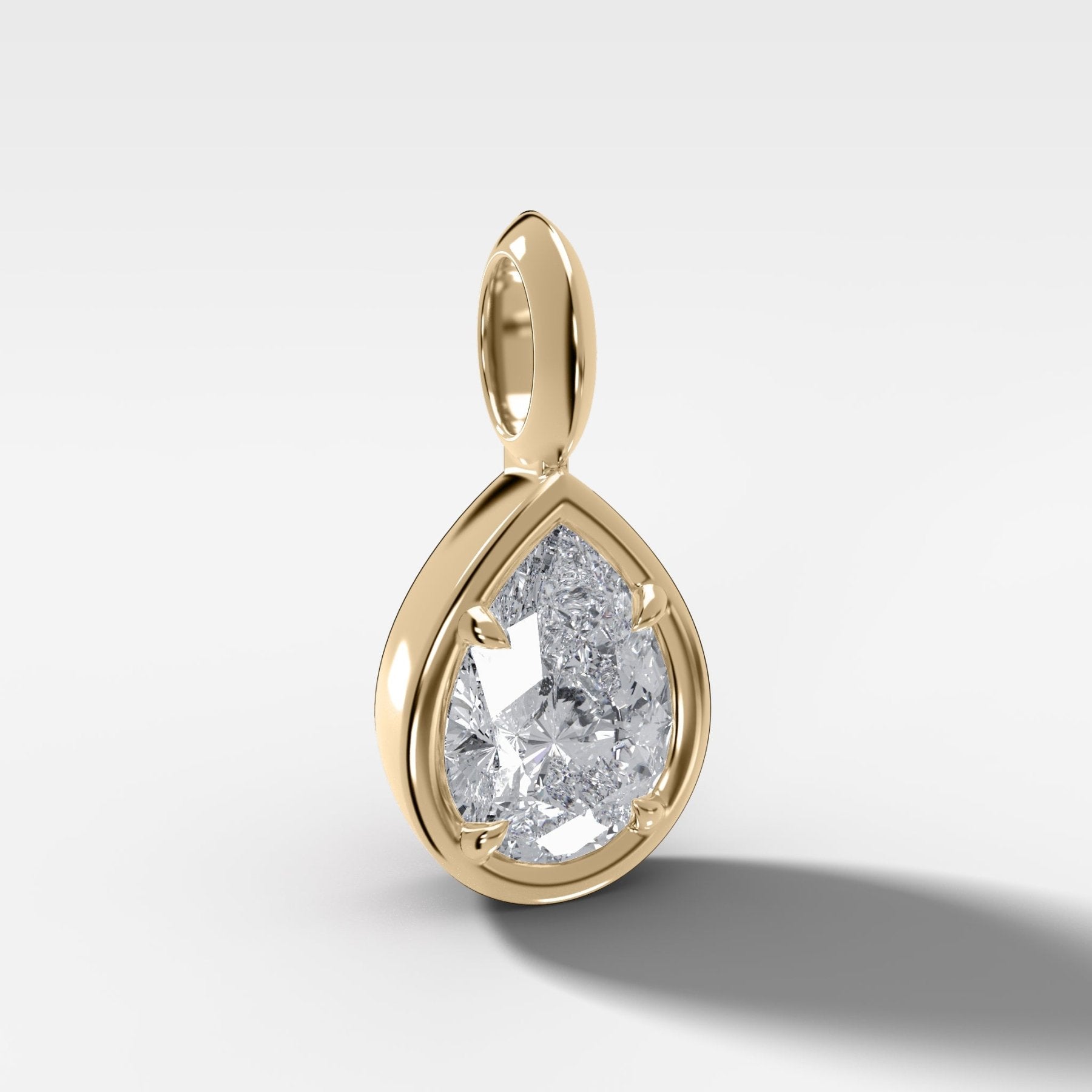 Club Pear Attachable Diamond Pendant