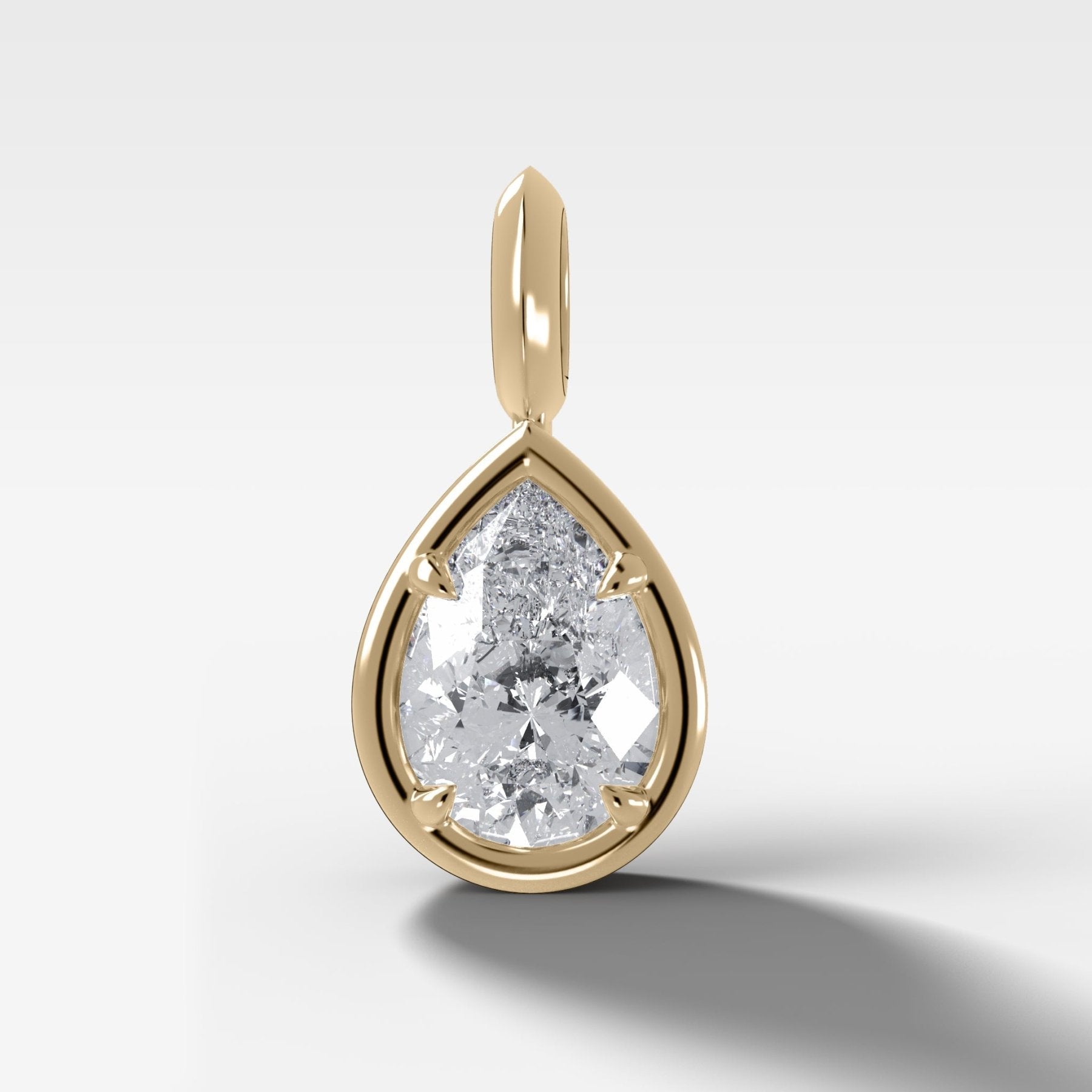 Club Pear Attachable Diamond Pendant