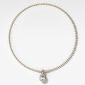 Club Pear Attachable Diamond Pendant With Beaded Chain (3mm)