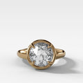 Club Ring Solitaire Engagement Ring With an Old Euro Cut Diamond