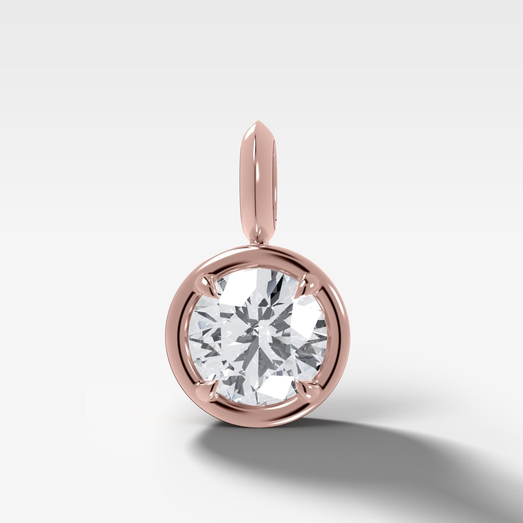 Club Round Attachable Diamond Pendant