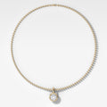 Club Round Attachable Diamond Pendant With Beaded Chain (3mm)