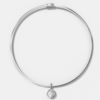 Club Round Attachable Diamond Pendant With Reversible Omega Chain (3mm)