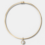 Club Round Attachable Diamond Pendant With Reversible Omega Chain (3mm)