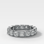 Club Set Eternity Band With Asscher Cuts