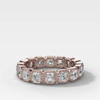 Club Set Eternity Band With Asscher Cuts