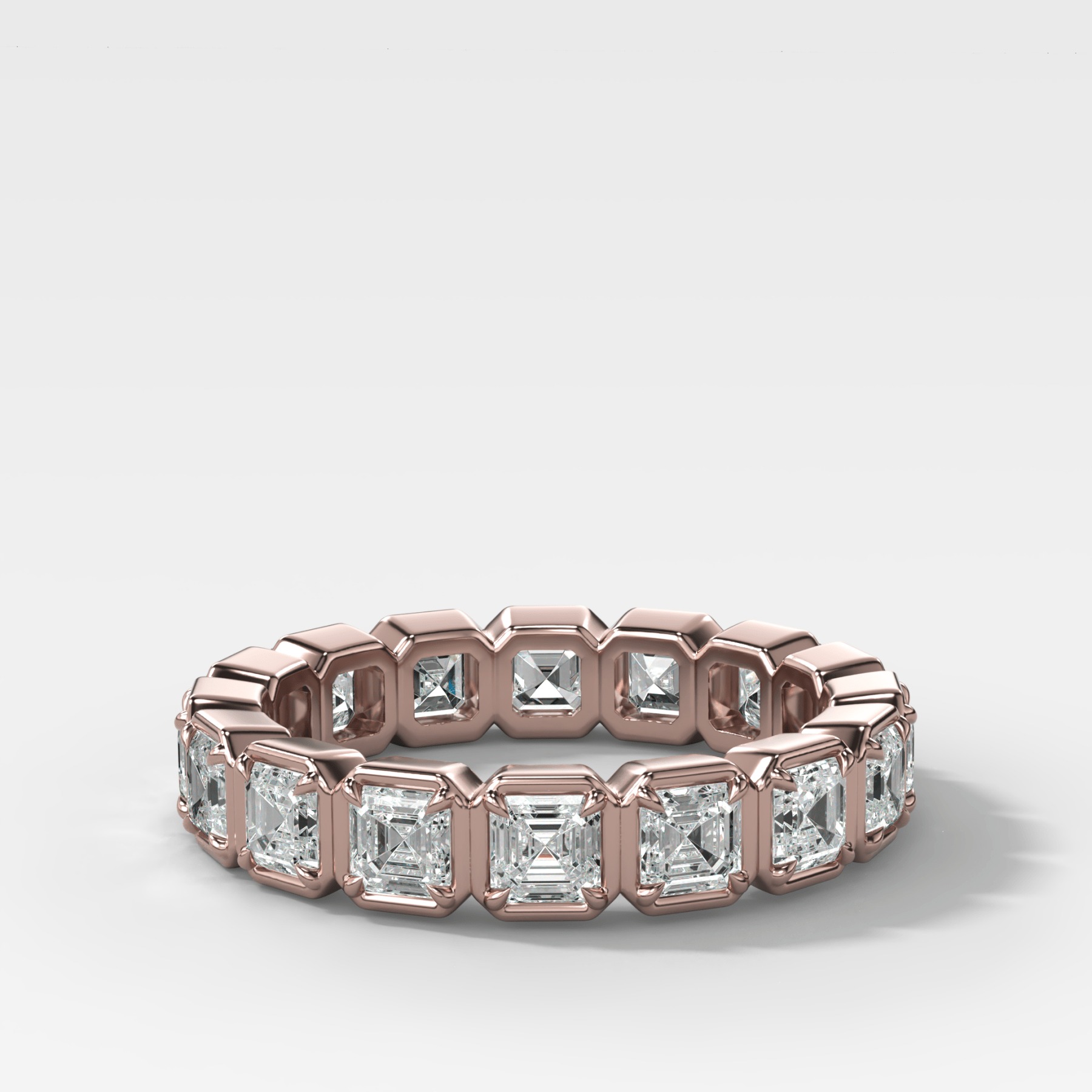 Club Set Eternity Band With Asscher Cuts