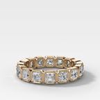 Club Set Eternity Band With Asscher Cuts