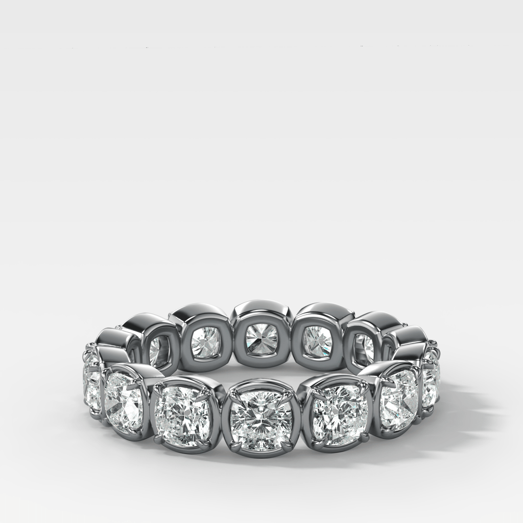 Club Set Eternity Band With Cushion Cuts
