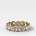 Club Set Eternity Band With Cushion Cuts