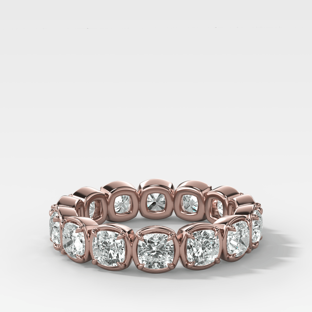 Club Set Eternity Band With Cushion Cuts