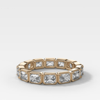 Club Set Eternity Band With East West Elongated Radiant Cuts